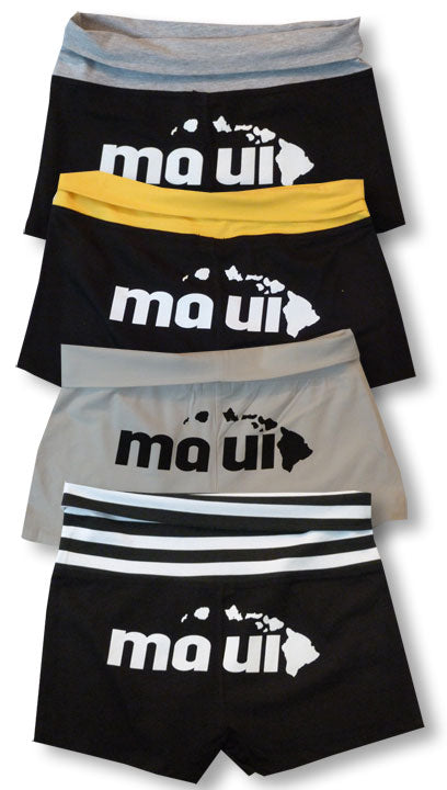 Maui Butt Fold Over Waistband Junior Size Yoga Shorts