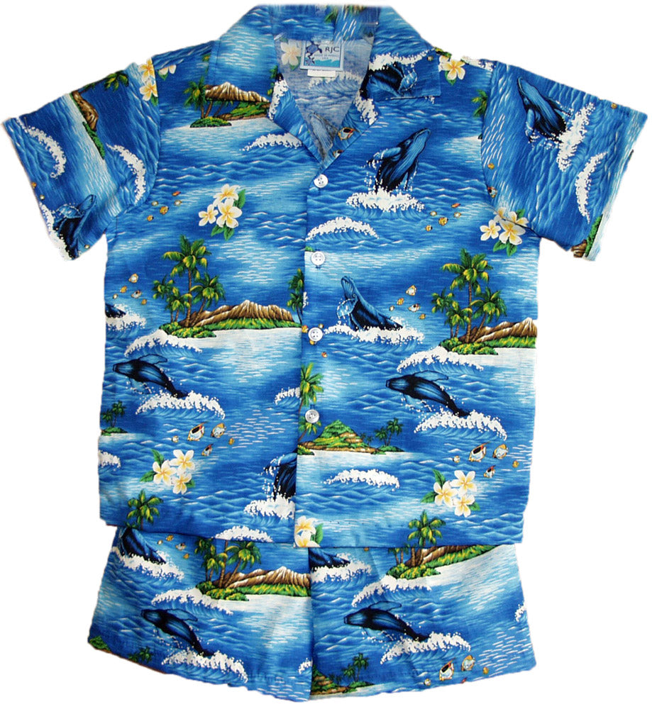 Maui Humpback Whales boy's 2pc