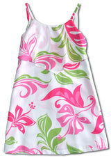 Maui Summer Beach girl's front overlay back tie dress