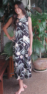 Melia Plumeria Keyhole Back Slit Tank