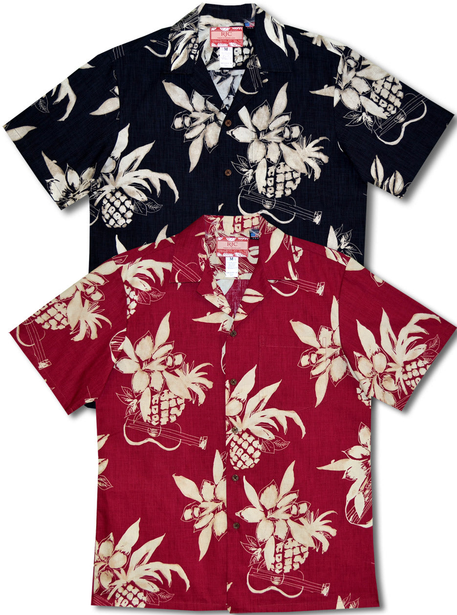Ukulele Pineapple Men's Shirt