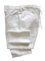Linen Rayon Blend Wedding White Pants
