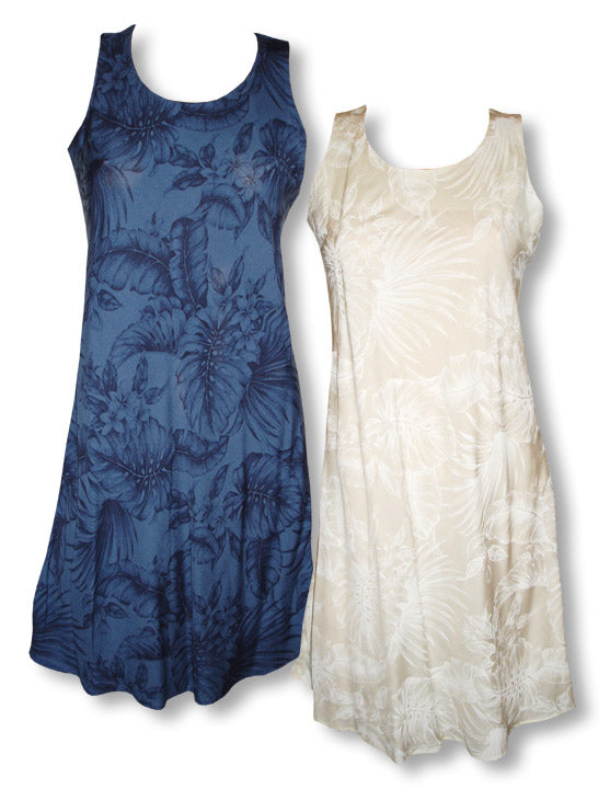 Midnight Garden Women's Short Tank Flared Dress