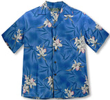 Midnight Orchid men's Hawaiian shirt