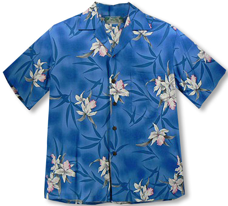 Midnight Orchid men's Hawaiian shirt