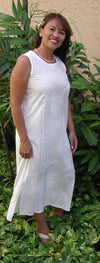 Midnight Palm Keyhole Back Slit Tank