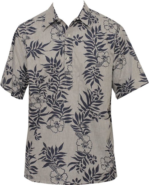 Mini Tahitian Mens Pullover Reverse Shirt