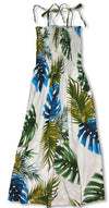 Monstera Fern Jungle Smocked Tube Dress