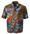 Monstera Fern Storm Men's Aloha Shirt