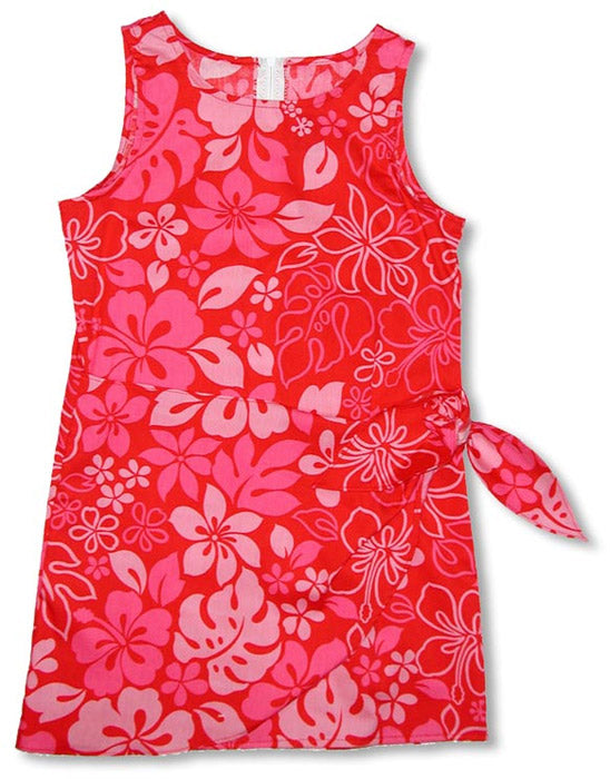 Monstera Garden Girl's Mock Wrap Sarong
