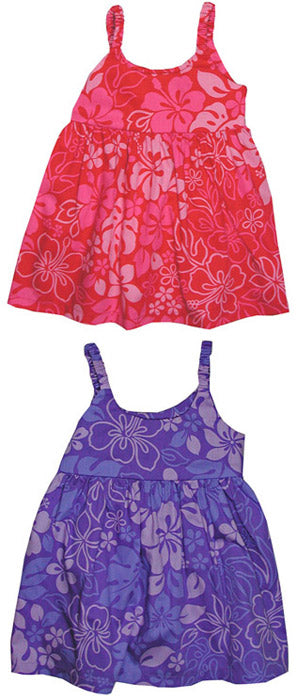 Monstera Garden Girl's Bungee Dress