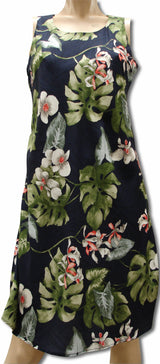 Monstera Orchid Bias Cut Flared Tank