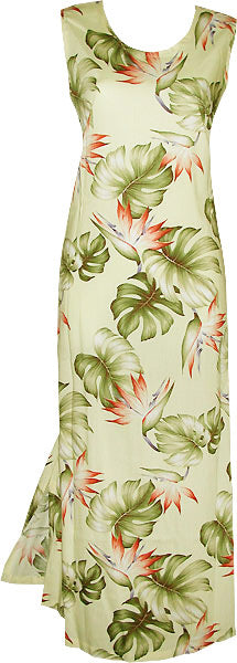 Monstera Paradise Keyhole Back Slit Tank