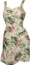 Monstera Paradise Smocked Back Sarong