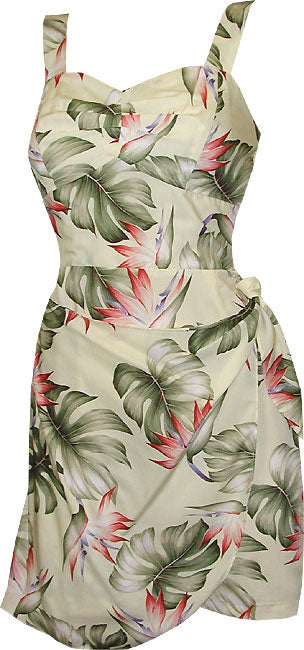 Monstera Paradise Smocked Back Sarong