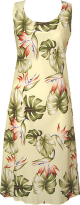 Monstera Paradise Women's Short Tank Flared Dress
