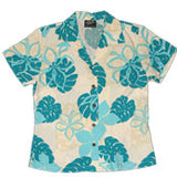 Monstera Season Womens Fitted Blouse