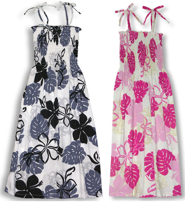 Monstera Season Smocked Tube Dress