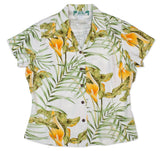 Napali Calla Lily Womens Fitted Blouse