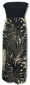 Monstera Fan Palm Knit Top Long Dress
