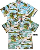 Hawaiian Island Airplanes Men's Cotton