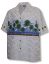 Ocean Palm Trees Men's Chest Band Shirt