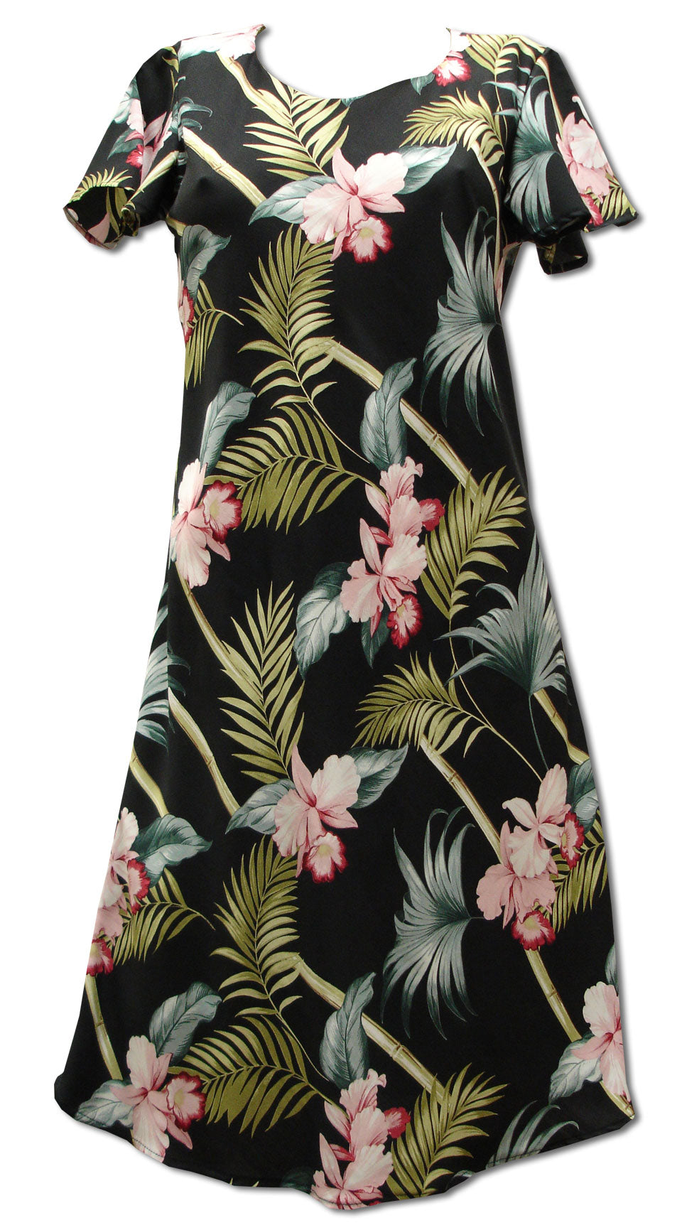 Orchid Bamboo a line cap sleeve dress