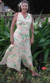 Orchid Panel Button Front Long Tank Dress
