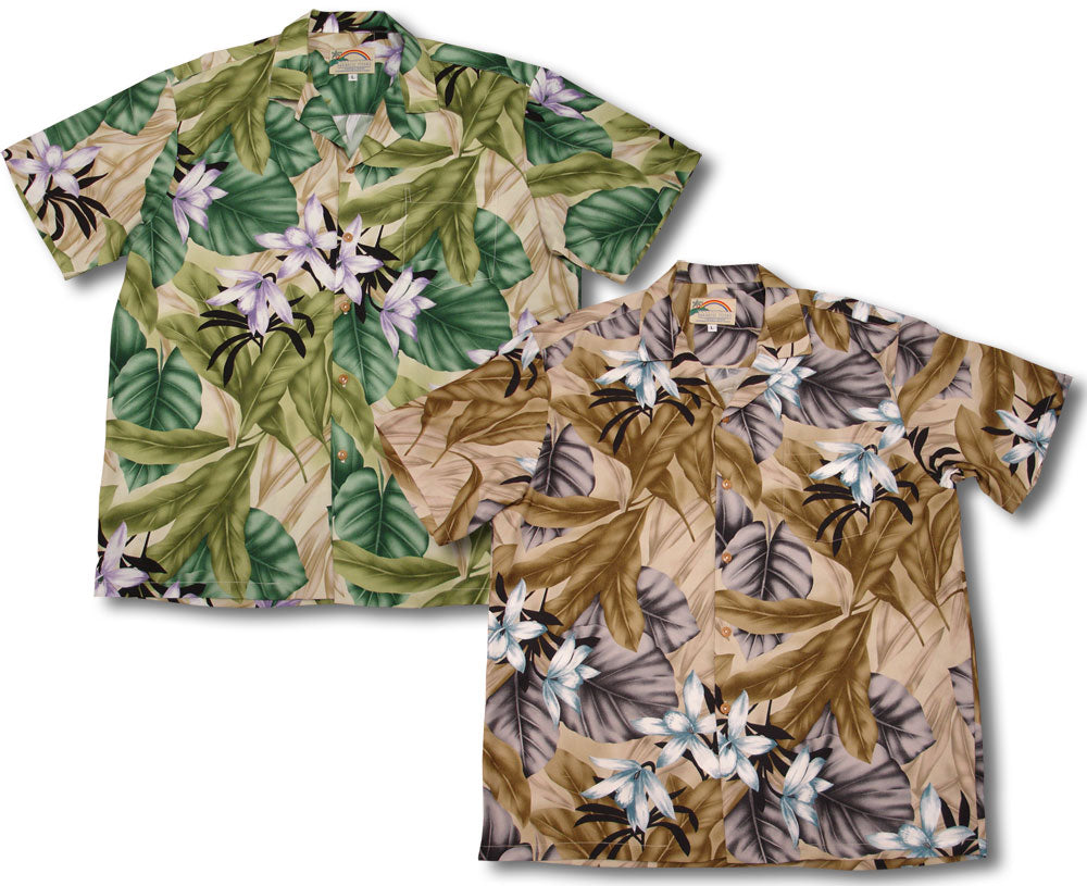 Orchid Jungle men's Paradise Found Hawaiian aloha shirt