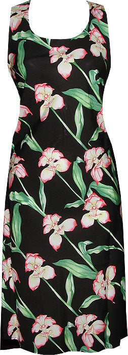 Orchid Panel Women's Short Tank Flared Dress