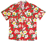 White Parrot Hibiscus Men's Shirt