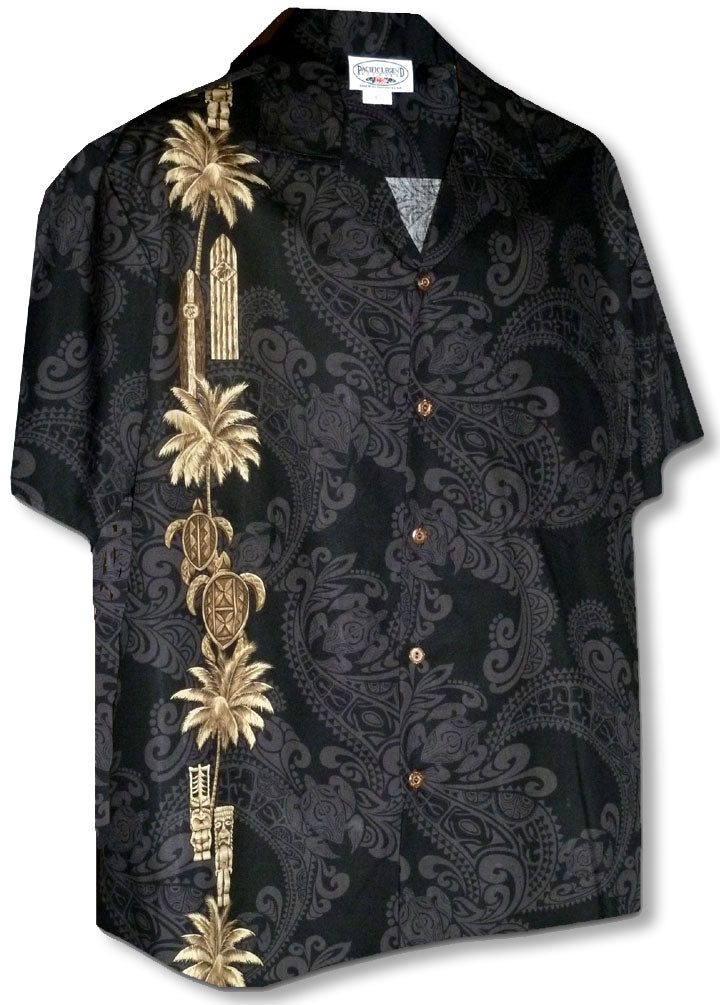 Turtle Tiki Surfboard Panel Shirt