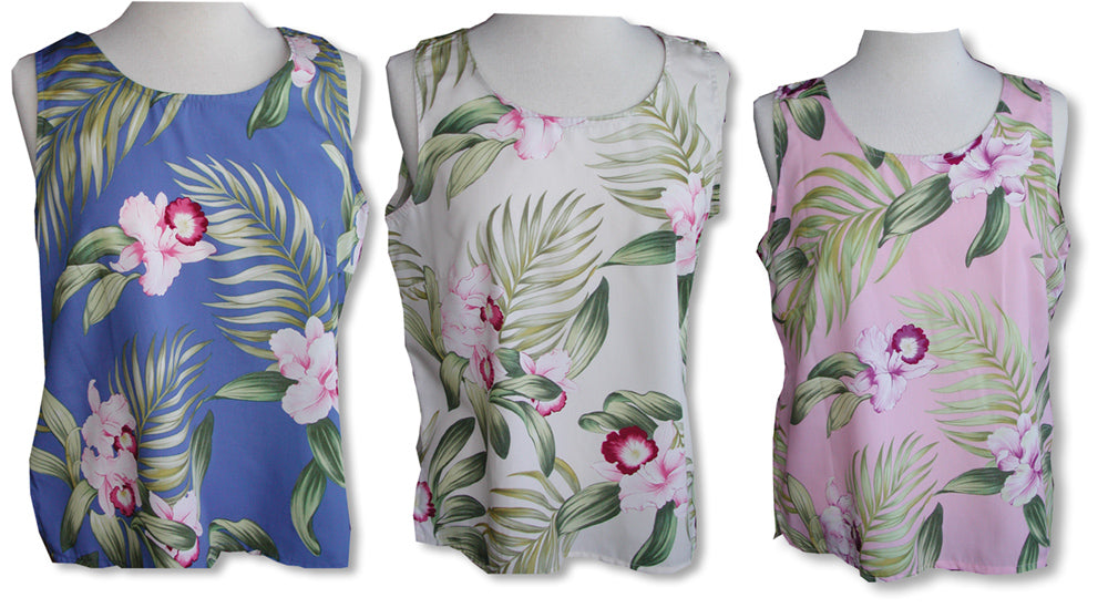 Pacific Orchid Pull-Over Tank Top