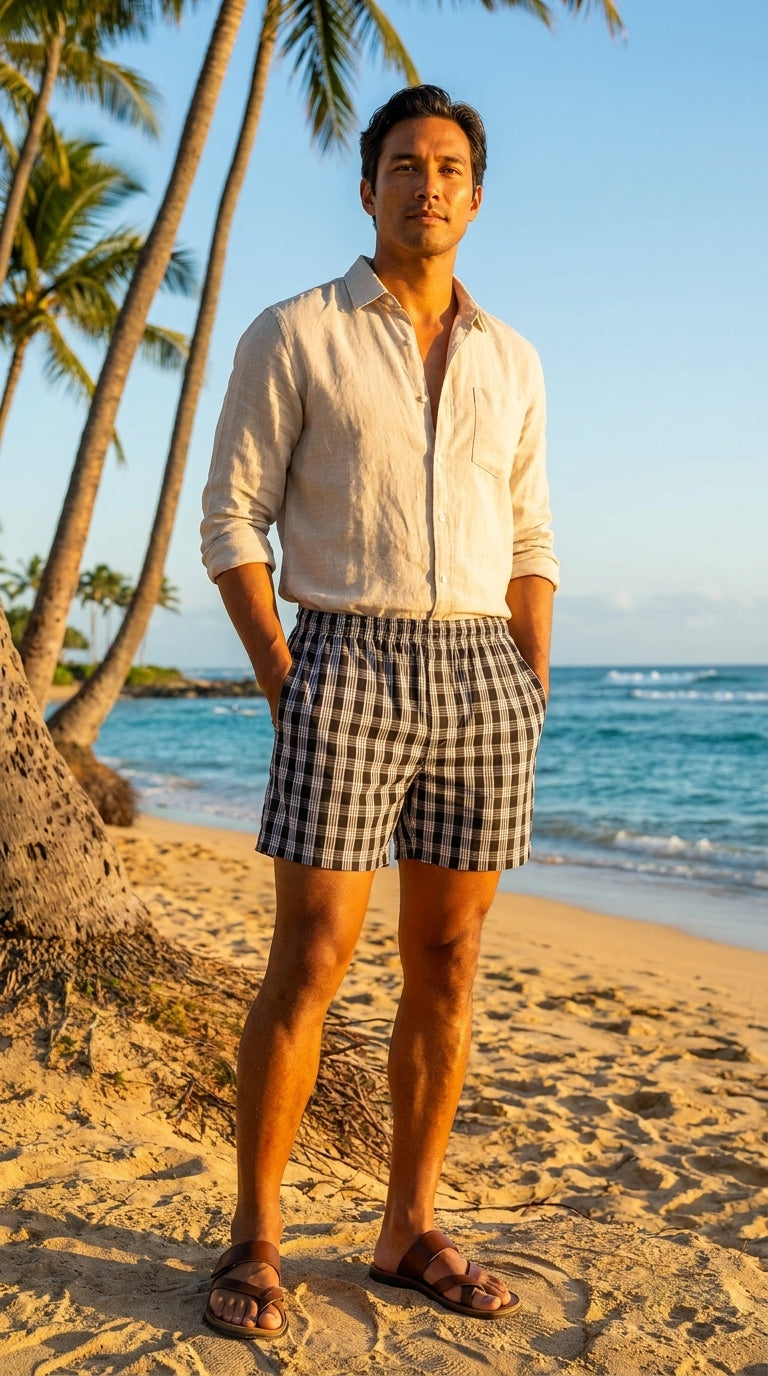 Palaka Plantation Paniolo Men's Shorts — Men's Shorts — MauiShirts (view 3)