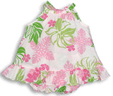 Pale Hawaiian Flower Halter 2pc