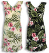 Pale Hibiscus Orchid Sheath Dress