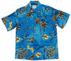 Palm Nostalgia Men's Kamehameha Style Shirt
