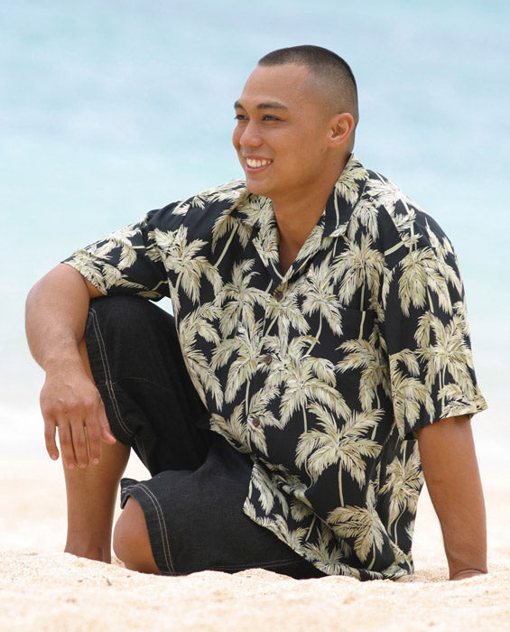 Palm Trees Men's Rayon Shirt