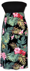 Hibiscus Monstera Knit Top Long Dress