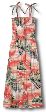 Paradise Island Surf Smocked Tube Dress