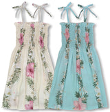 Unique Paradise Lei ladies smocked tube top blouse