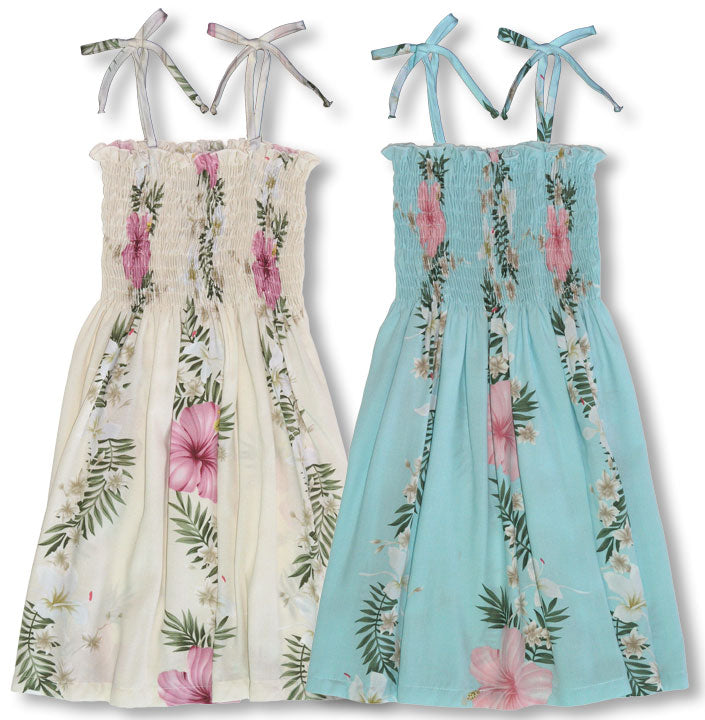 Unique Paradise Lei ladies smocked tube top blouse