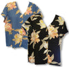 Paradise Orchid Corsage Collarless Blouse
