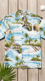 Paradise Island Surf Mens Shirt Matching Family — Men's Rayon Shirts — RJC
