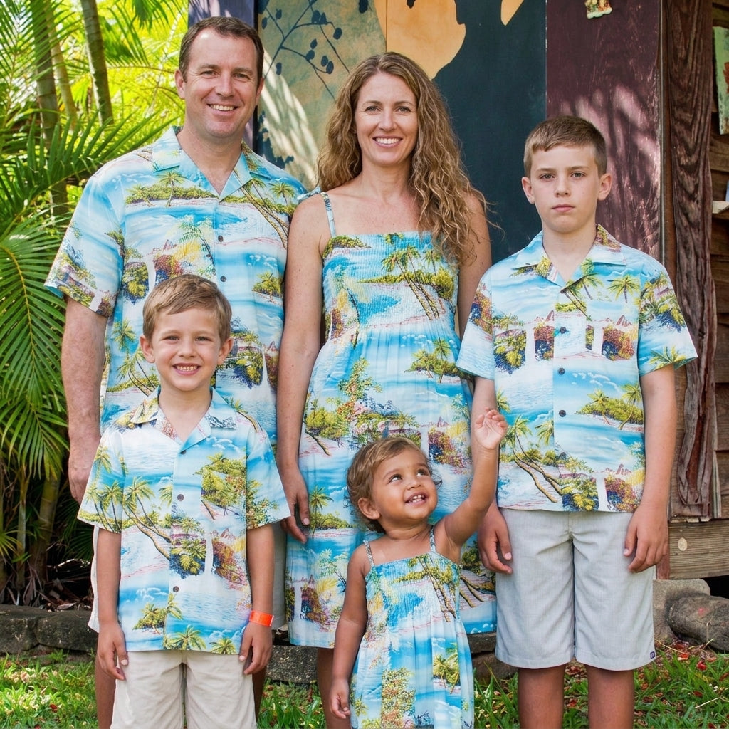 Paradise Island Surf Women's Hawaiian Smocked Dress