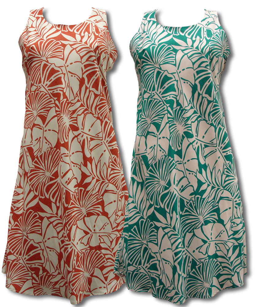 Pareau Leaves Women's Short Tank Flared Dress