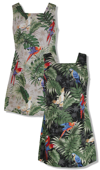 Parrots Monstera Petite Women's A-Line Dress
