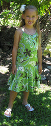 Party Swirl Girl's Drop Waist Halter Dress
