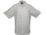 Pavilion Men's Weekender Wedding White Linen Shirt