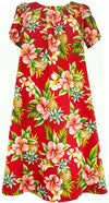 Pineapple Hibiscus Muumuu Dress